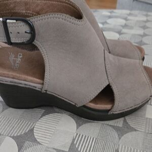 Dansko Women's Taupe Open-Toe Sandals